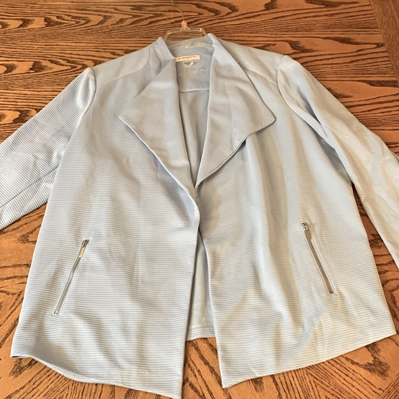 Allison Daily Plus baby blue dress jacket with pockets - Picture 4 of 13